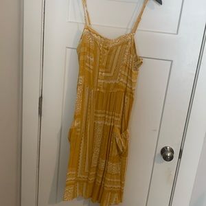 knox rose yellow patterned dress